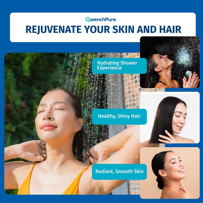 QwenchPure Showerhead Filter Replacement Cartridge – 100% KDF-55 for Hard