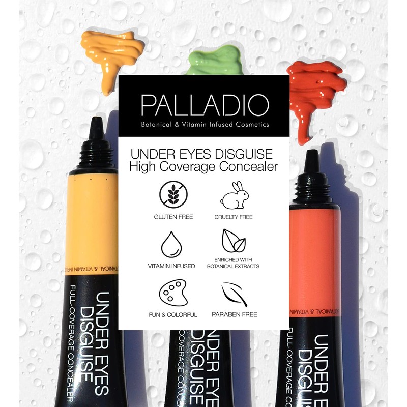 Palladio Corrector de cobertura completa, disfraz para debajo de los