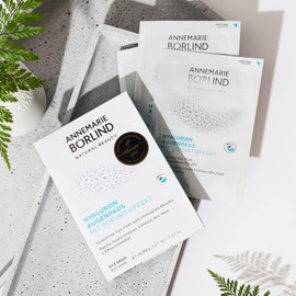 ANNEMARIE BÖRLIND Hyaluronic Eye Pads with Instant Effect (12 x 2) + Free Aquanature Plumping Eye Cream Sachet - Anti-Wrinkle & Intensive Moisturizing Care