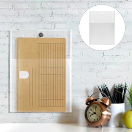 Operitacx Büroordner 2st Büro- Hängender Post-organizer Aktenorganisator-wandhalterung Durchsichtiger Aktenhalter Für Die Wand Aktensortierregal Ordnerhalter Material Pp A4 Tapetenhalter