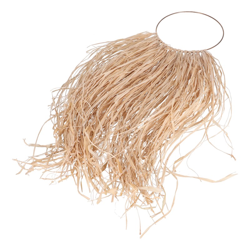 Pastoral Style Raffia Pendant Woven Wall Background Decoration for Home