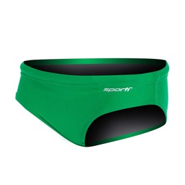 Sporti Boys' Swim Briefs - Athletic Competitive Swimsuit with UPF 50+, Durable Lycra Xtra Life, Comfortable Flat Seams, Adjustable Drawstring Waist - Perfect for Training & Competitions - Green - 22