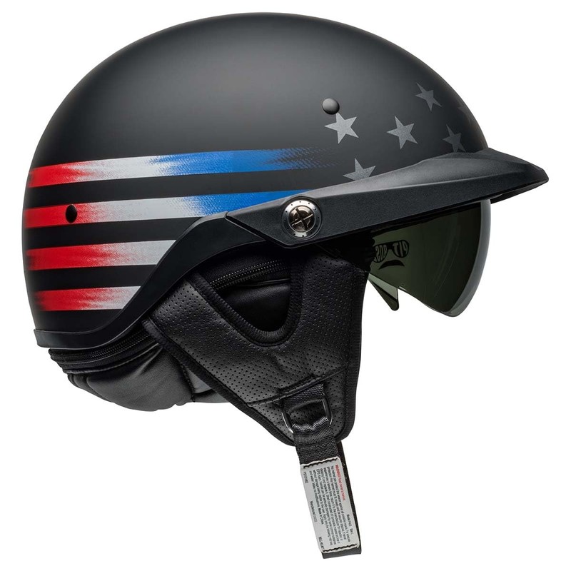 BELL Pit Boss Helmet (Matte Banner Black/Red - Medium)