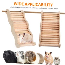 Sosoport Hamster Climbing Ladder Wave Bridge for Animals Safe Reptile Accessory for Hamsters Bearded Dragons and Lizards Encourages Exploration and Relaxation