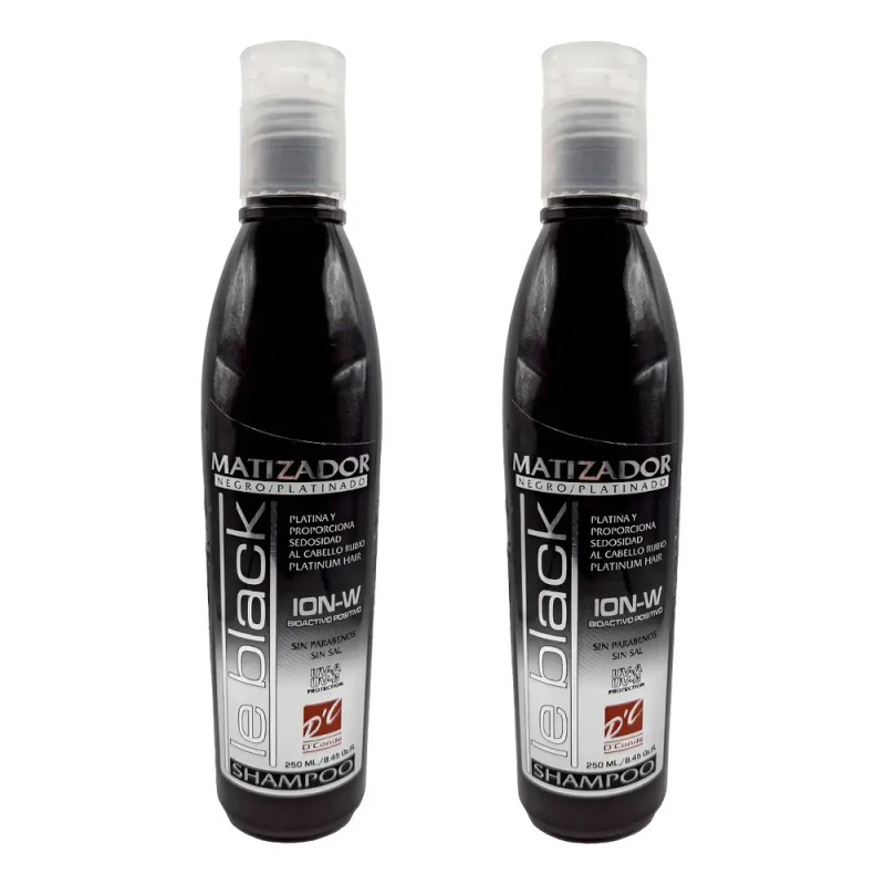 Pack 2 Shampoo Matizador Negro 250ml D Conde