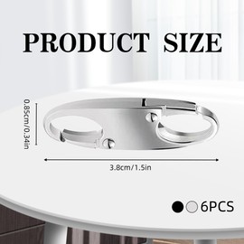 6pcs Zipper Clips Anti Theft Deterrent Backpack Lock Zip Lock Double Opening Snap S Hooks Zippers Pull Bag Clips For Backpack for Traveling Camping