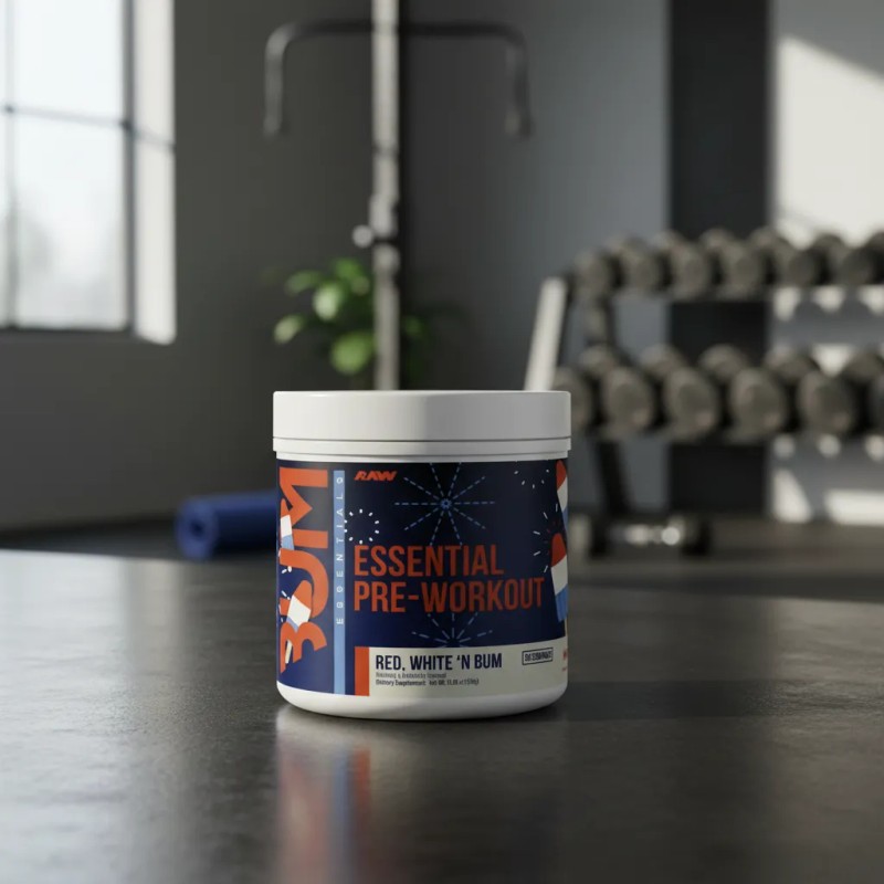 Cbum Essential Raw Nutrition 30 Servicios Red White N Bum