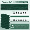 8 Pack Emerald Green Cheesecloth Table Runner 10Ft Boho Gauze