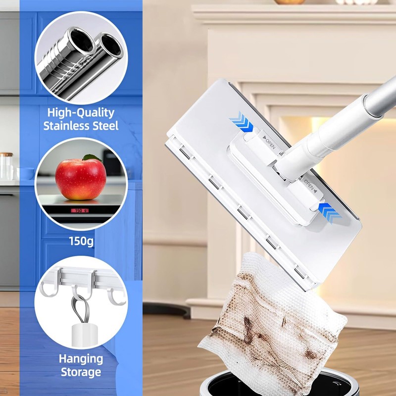 Snap Grip Mini Mop - No Wash Lazy Sweeper Mops,