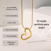 Collares para Mujer Chapado en Oro 18K, Collar de Corazón,