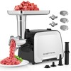 CHEFFANO Life Electric Meat Grinder, Stainless Steel Sausage Stuffer Maker