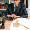 RP Remarkable Power, Gavel and Block Set Wooden Handcrafted Judge
