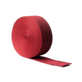 Realm Heavy Duty Polypropylene Webbing Strap Tape for Backpacks, Rucksack, Luggage/Cargo Strapping, Luggage, 1 Metre, 3 Metre (Burgundy, 25mm - 3 Metre)