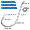Octopus Beak Fishing Hooks Saltwater, 50pcs Stainless Steel Forged Offset