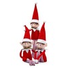 The TWIDDLERS 3 Sitting Gnome Figures for Christmas Made of