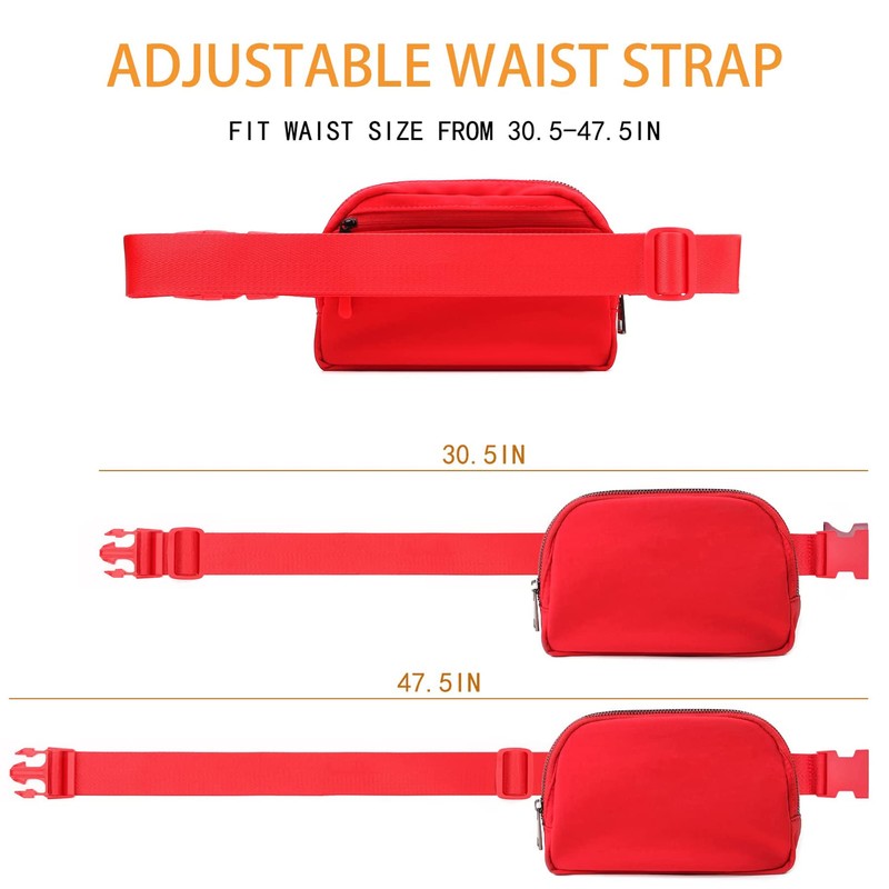 Mini Belt Bag for Women and Men with Adjustable Strap
