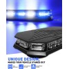 Rooftop Emergency Strobe Light Bar 102 LED Blue White Mini