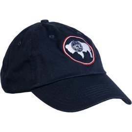 Vintage Wyoming Flag | Crest and Buffalo WY State Pride Men Women Baseball Hat Cap Navy