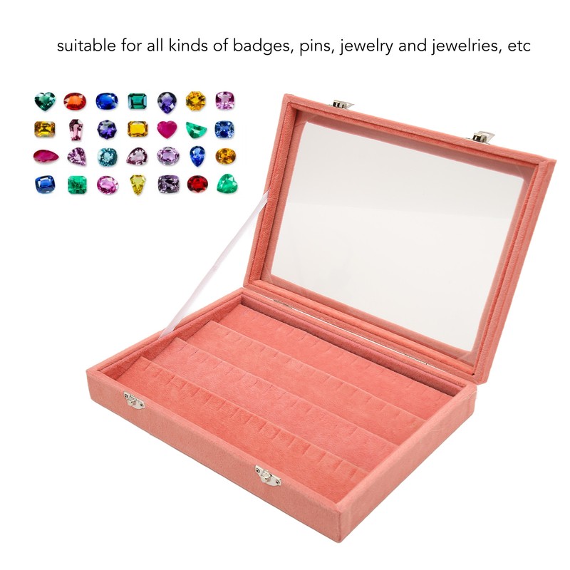 Pin Display Case Clear Dustproof Medal Display Case Frame for