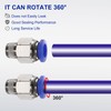 sourcing map Push to Connect Fitting 8mm Tube OD x
