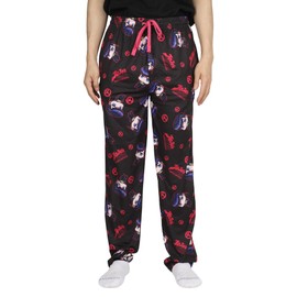 JoJo's Bizarre Adventure Diamond is Unbreakable Chibi AOP Lounge Pajama Pants (Medium) Black