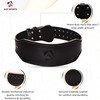 AQF Cow Hide Leather Belt 4" Weight Lifting Back Support
