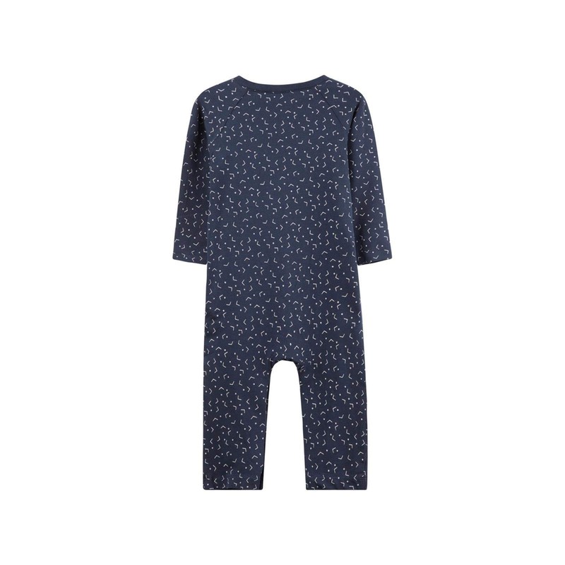NAME IT Baby Boys Onesie in Grey Organic Cotton, Blue