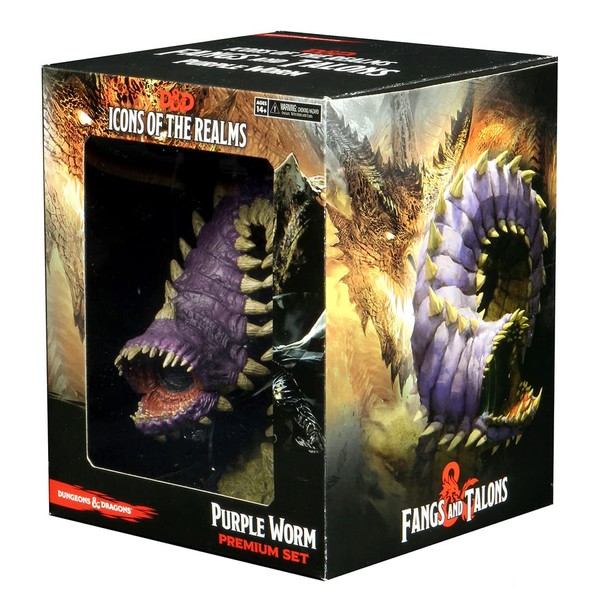 D&D Icons of The Realms: Fangs and Talons - Purple Worm Premium Set | WizKids