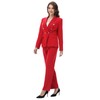 Lamgool Womens Suits 2 Piece Set Shawl Lapel Jacket and