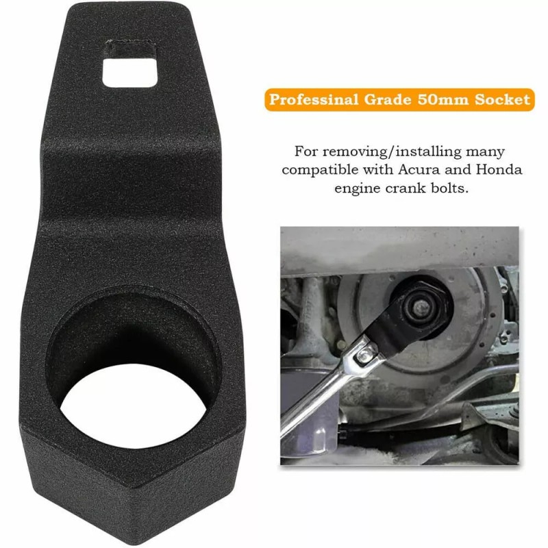 Unbranded 50mm For Honda Acura Crankshaft Pulley Holder Crank Bolt