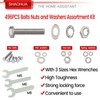 M5 M6 M8 Nuts and Bolts Assortment Kit 12mm-40mm, Metric