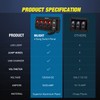 Nilight 4 Gang Rocker Switch Panel Red Backlit with 4.8