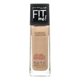 Base de maquillaje Maybelline Fit Me Hydrate + Smooth Foundation tono buff beige - 30mL
