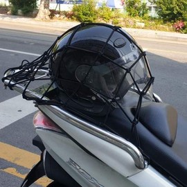 JQ P1 Motorcycle Luggage Net 40x40 Black / P1 오토바이 짐고정 그물망 40x40 블랙