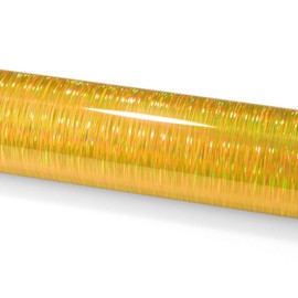 20"x60" (1.6FTx5FT) Holographic Brushed Aluminum Gold Rainbow Neo Chrome Gloss Vinyl Wrap Auto Car Sticker Decal Film Sheet Bubble Free Air Release Technology with Tool Kit