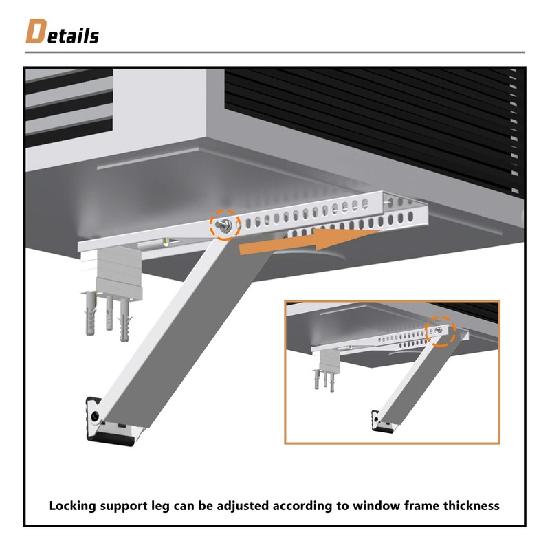 LBG Products AC Window Air Conditioner Bracket Heavy Duty Support