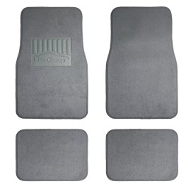 The Quality Cover 4pcs Carpet Floor Mats for Auto Car SUV Van Heavy Duty All Weather Gray