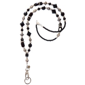 Breakaway Women's Lanyard Strong Beaded Made in USA ID Badge Card Holder Teacher Nurse Cruise Keys Keychain