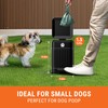 Pupzle Small Dog Poop Trash Can Outside, 1.3 Gal Metal