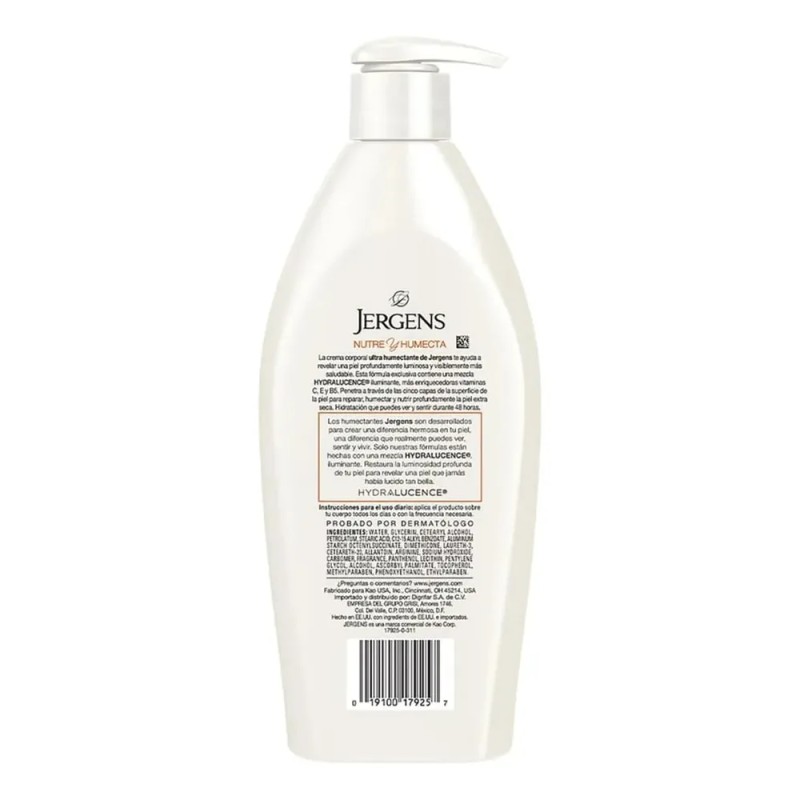 Jergens Crema Corporal Ultra Humectante Piel Repara Nutre