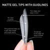 Beautilux Tips for Gel Nails, 288 Pieces with Guide Lines,