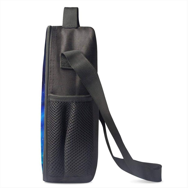 JIMOWANG Blue Wolf Insulated Lunch Bag with Shoulder Strap and