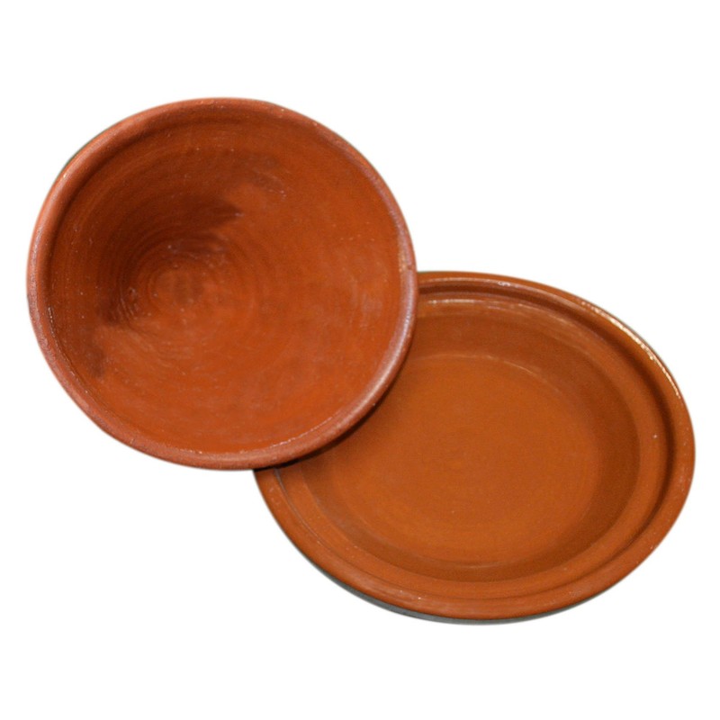 Moroccan Handmade Safe Cooking Tagine Glazed X-large 12 inches Across