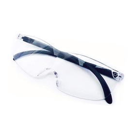 Loupe Glasses, Magnifier, Borderless Wide, 1.3 Times, Sebum and Dirt Removal Fiber Cloth, Includes Bonus Item, For Those Who Can't Read Small Characters such as Smartphones, Newspapers, Magazines,