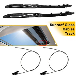 PSLER Sunroof Glass Cables & Track Assembly Repiar Kit - Designed for 2015-2020 F150, 2017-2019 F350 F450, Navigator 2018-2020, Replace FL3Z16502C22, FL3Z1651071A, and FL3Z1651071B