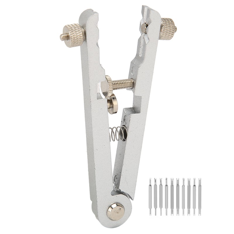 Watch Spring Bar Plier Tool 10 Tips Pins V Shaped