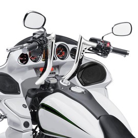 Wsays 12" Rise Ape Hanger Handlebar 1.25" Diameter Handlebars Compatible with Kawasaki Vulcan 1700 Vaquero 2011-2024 Voyager 2009-2024 with Stock Cables and Lines, Chrome