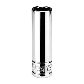 Capri Tools 13 mm Deep Socket, 3/8 in. Drive, 12-point, Metric, CP16365