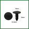 Motoforti 8mm x 6mm Hole Plastic Car Fender Tree Clips