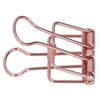 19mm 80pcs Binder Clips Strong Clamping Force Metal Hollow Tail